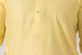 MLS CHANDERI LEMON YELLOW KURTA PAJAMA