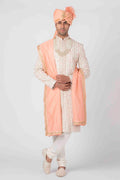 MLS EMBROIDERED SHERWANI 1 PC