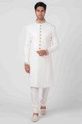 MLS EMBROIDERED SHERWANI 1PC