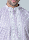 MLS EMBROIDERED KURTA PAJAMA