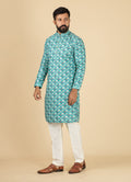 MLS PRINTED KURTA PAJAMA 2PCS