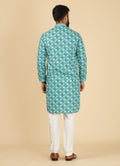 MLS PRINTED KURTA PAJAMA 2PCS