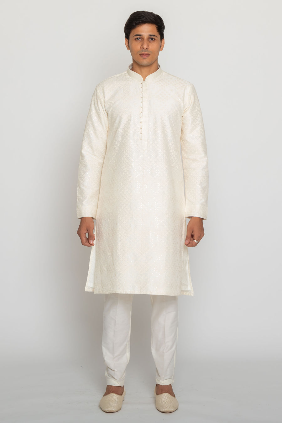 MLS EMBROIDERED KURTA PAJAMA
