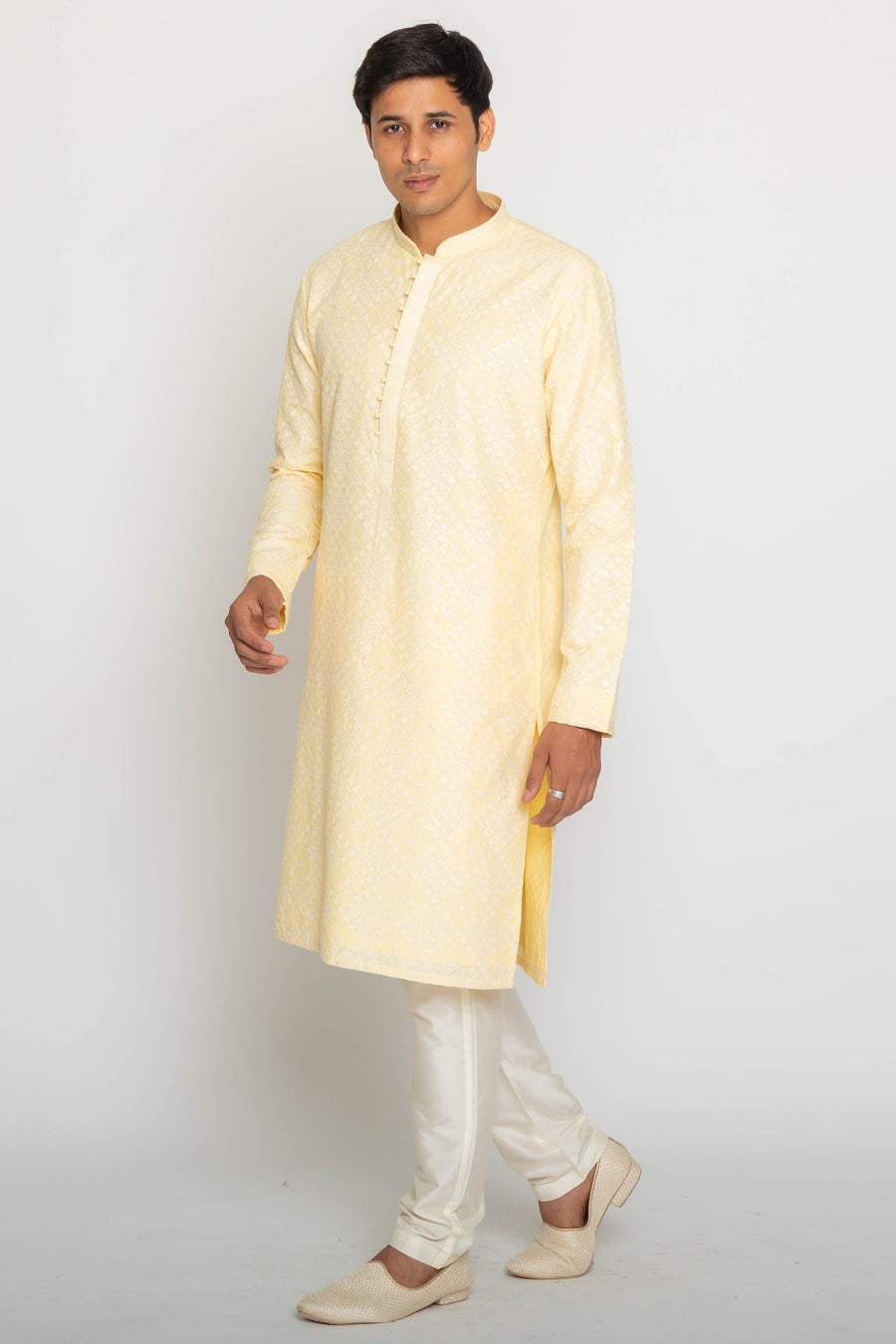 MLS EMBROIDERED KURTA PAJAMA