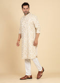 MLS EMBROIDERED KURTA PAJAMA