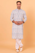 MLS CHIKANKARI KURTA PAJAMA