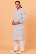 MLS CHIKANKARI KURTA PAJAMA