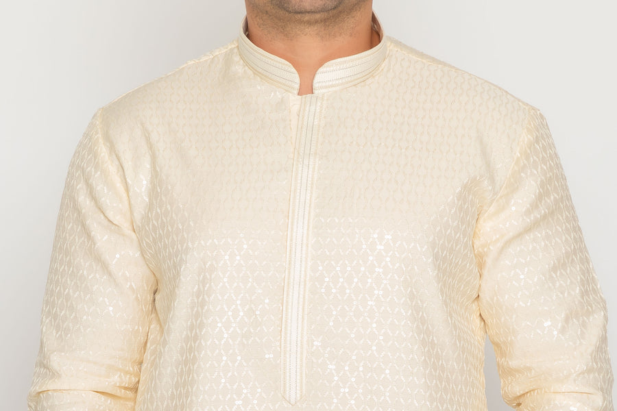 MLS EMBROIDERED KURTA PAJAMA