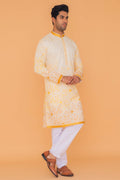 MLS EMBROIDERED KURTA PAJAMA