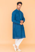 MLS CHIKANKARI KURTA PAJAMA
