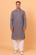 MLS CHIKANKARI KURTA PAJAMA