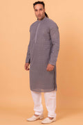 MLS CHIKANKARI KURTA PAJAMA