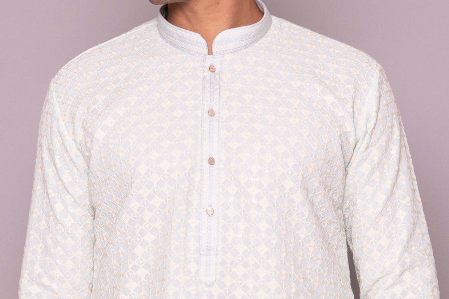 MLS CHIKANKARI KURTA PAJAMA