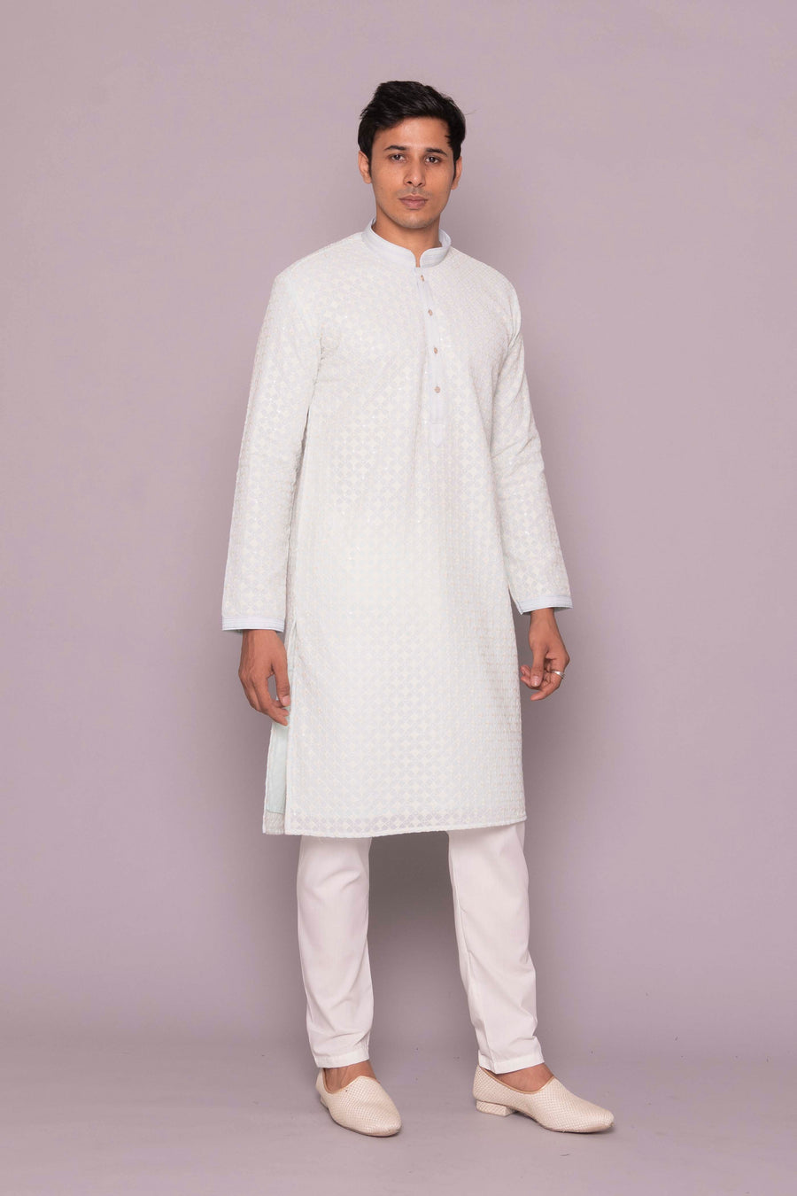 MLS CHIKANKARI KURTA PAJAMA