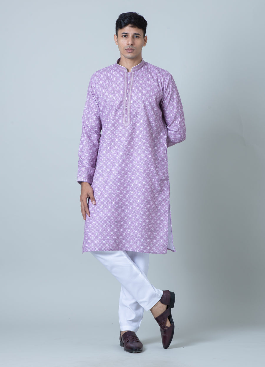CHIKANKARI KURTA PAJAMA