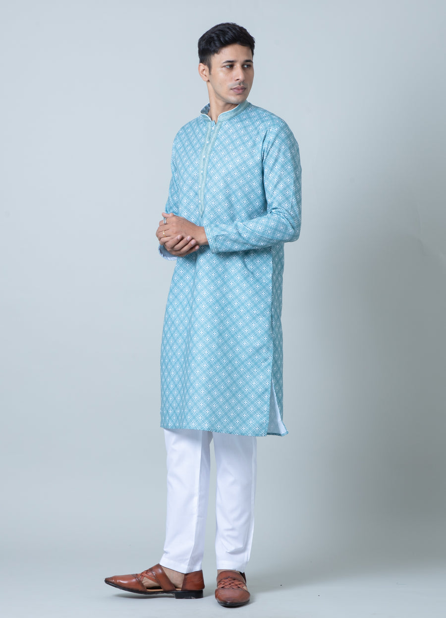 CHIKANKARI KURTA PAJAMA