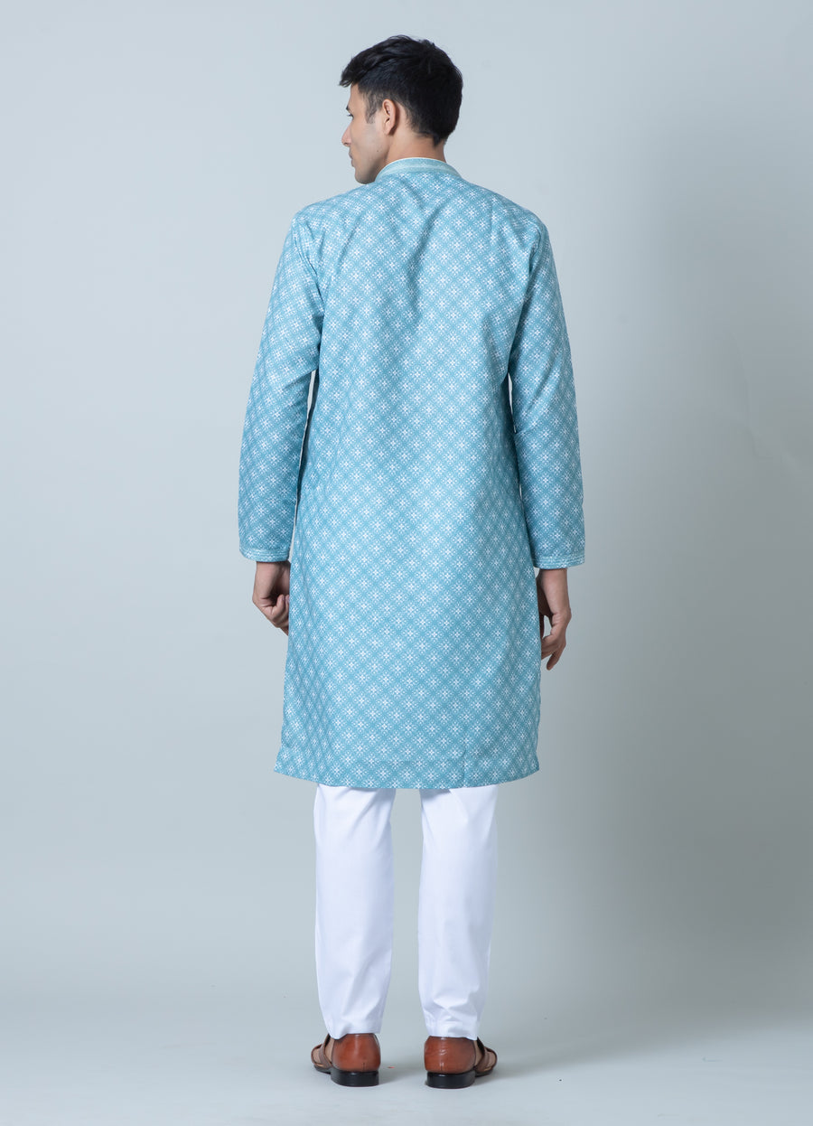 CHIKANKARI KURTA PAJAMA