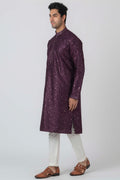 MLS EMBROIDERED KURTA PAJAMA