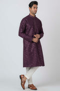 MLS EMBROIDERED KURTA PAJAMA