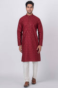 MLS EMBROIDERED KURTA PAJAMA