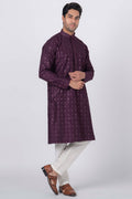 MLS EMBROIDERED KURTA PAJAMA