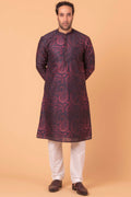 MLS EMBROIDERED KURTA PAJAMA