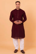 MLS CHIKANKARI KURTA PAJAMA