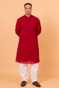 MLS CHIKANKARI KURTA PAJAMA