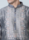MLS EMBROIDERED KURTA PAJAMA