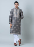 MLS EMBROIDERED KURTA PAJAMA