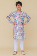 MLS KIDS PRINTED KURTA PAJAMA