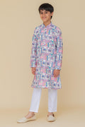 MLS KIDS PRINTED KURTA PAJAMA
