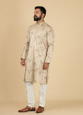 MLS EMBROIDERED KURTA PAJAMA 2PCS