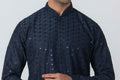 MLS EMBROIDERED KURTA PAJAMA
