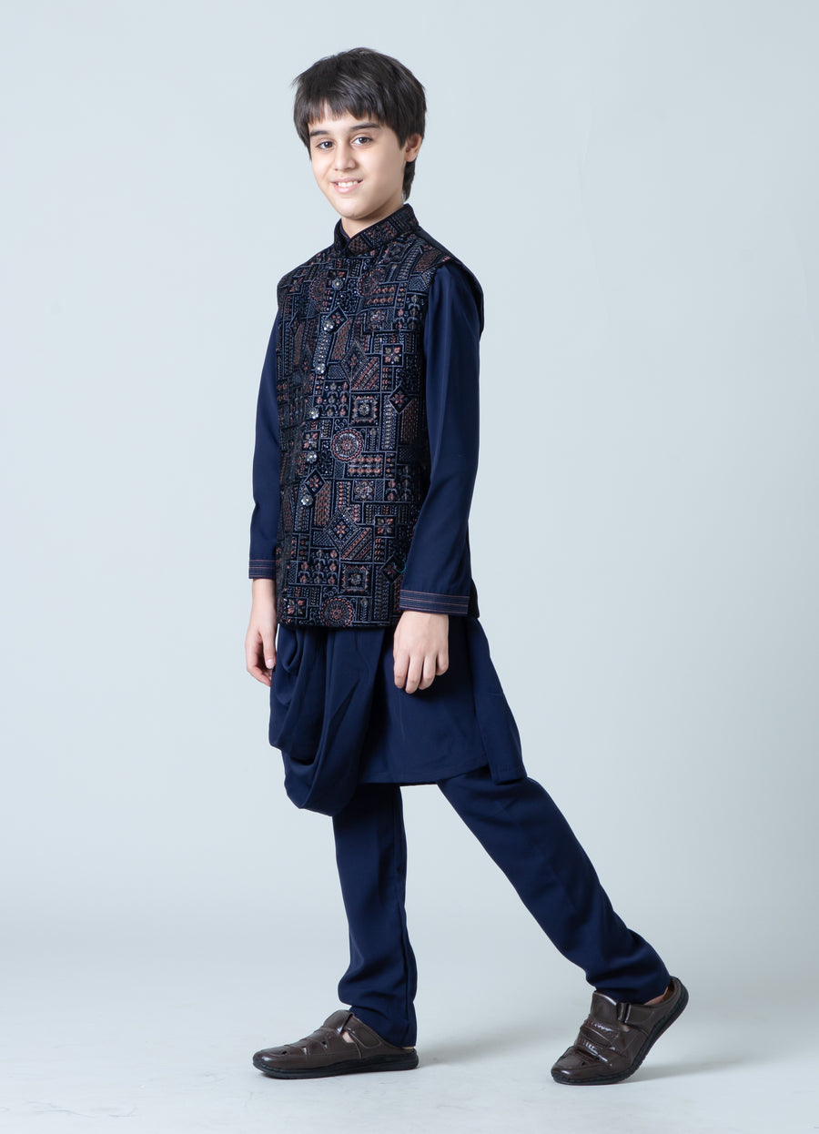 MLS KIDS KURTA JAWAHAR SET