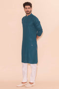 MLS CHIKANKARI KURTA PAJAMA