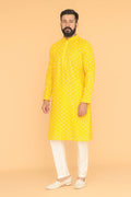 MLS EMBROIDERED KURTA PAJAMA