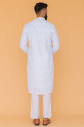 MLS EMBROIDERED KURTA PAJAMA