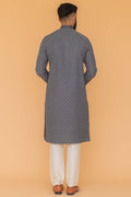 MLS EMBROIDERED KURTA PAJAMA