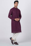 MLS CHIKANKARI KURTA PAJAMA
