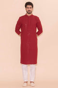 MLS CHIKANKARI KURTA PAJAMA