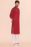 MLS CHIKANKARI KURTA PAJAMA
