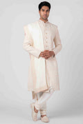 MLS EMBROIDERED SHERWANI 3 PCS