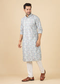 MLS PRINTED KURTA PAJAMA 2PCS
