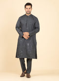 MLS EMBROIDERED KURTA PAJAMA 2PCS