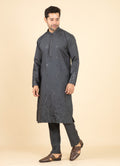MLS EMBROIDERED KURTA PAJAMA 2PCS