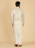 MLS PRINTED KURTA PAJAMA 2PCS