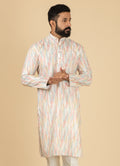 MLS PRINTED KURTA PAJAMA 2PCS