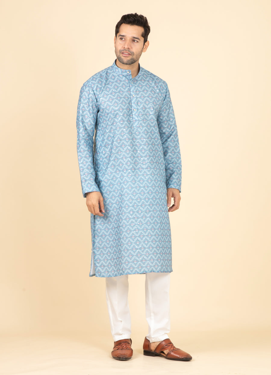 MLS PRINTED KURTA PAJAMA