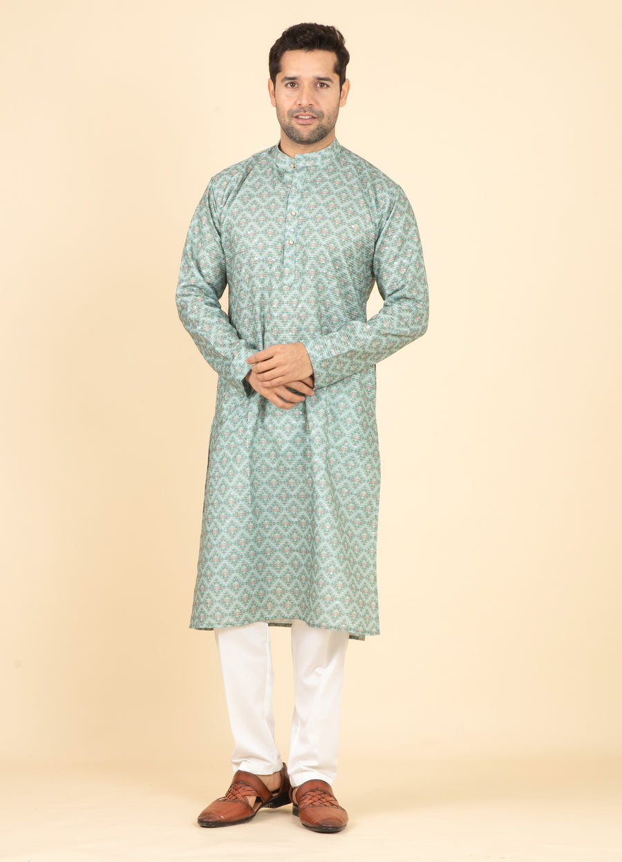 MLS PRINTED KURTA PAJAMA